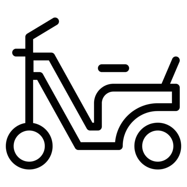 Για Μικρότερες Αποστάσεις Χρησιμοποιήστε Μοτοποδήλατο Ποδήλατο — Διανυσματικό Αρχείο