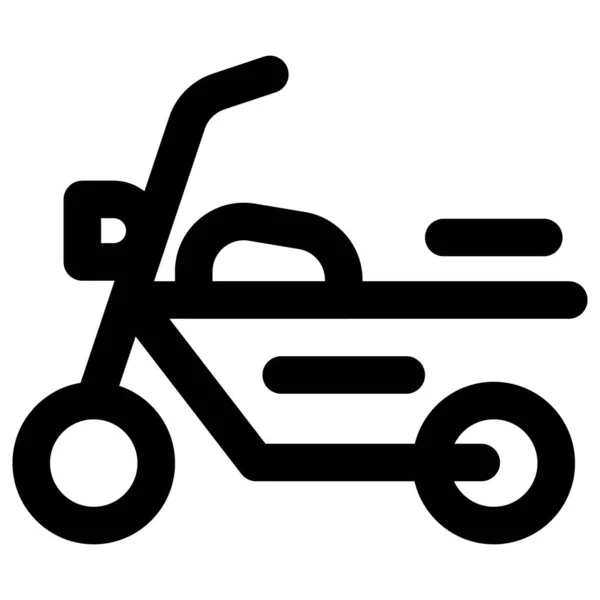 Motocyclette Modifiée Connue Sous Nom Hélicoptère — Image vectorielle
