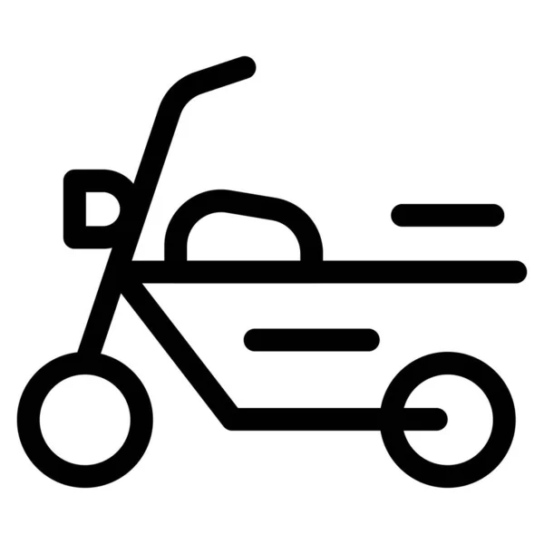 Motocyclette Modifiée Connue Sous Nom Hélicoptère — Image vectorielle