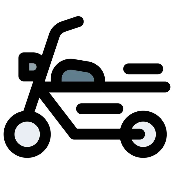 改进型摩托车 被称为斩波摩托车 — 图库矢量图片