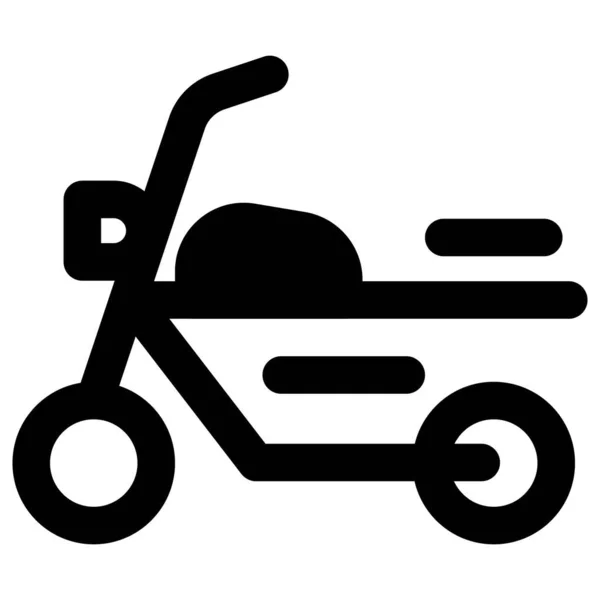 Modifiziertes Motorrad Als Chopper Bekannt — Stockvektor