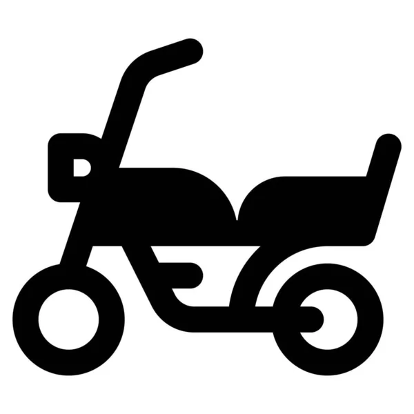 Bicicleta Chopper Vehículo Moderno Personalizado — Vector de stock