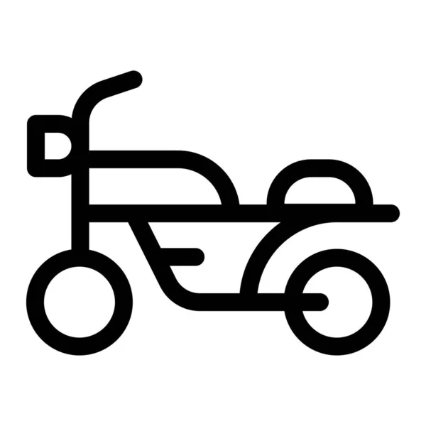 大きく改造された自転車 チョッパー自転車 — ストックベクタ