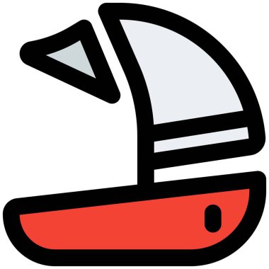 Yelkenli yat suda seyahat etmek için kullanılır.