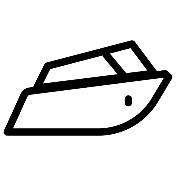 Швидкісний Човен Часто Використовується Гонках Човнах — стоковий вектор