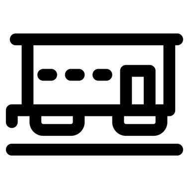 Tren vagonu mal ve nakliyat taşıyor.