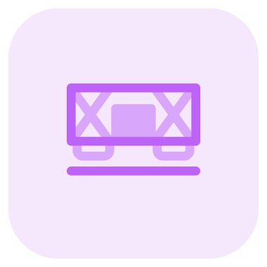 Sevkiyat bir tren vagonuna yüklendi.