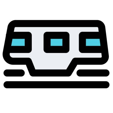 Yolcu ve yük taşımak için kullanılan tramvay..