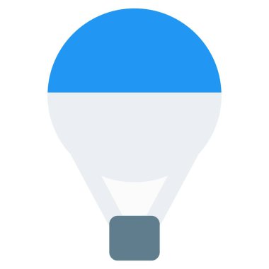 Sıcak havayla dolu büyük hava geçirmez balon.