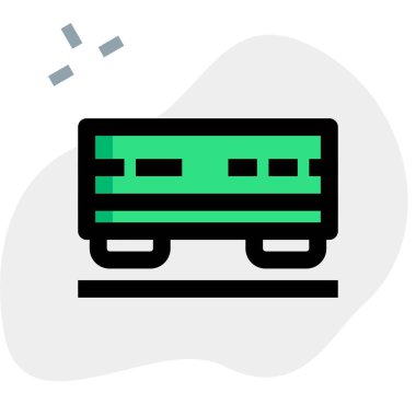 Malzeme vagonu büyük miktarda mal ve yük taşıyor.