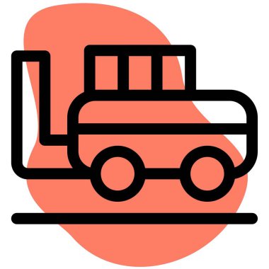 Demiryolunda geriye doğru giden buhar treni.