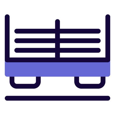 Ağır yük taşımak için tren vagonu.