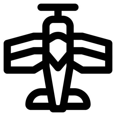 Çift kanatlı, eski model bir uçak..