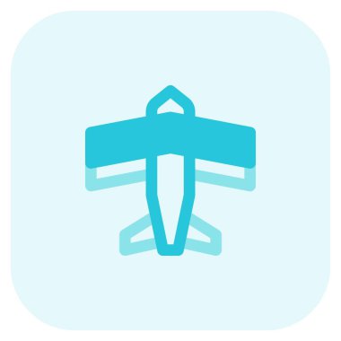 Kanatlar ve pervane donanımlı çift kanatlı uçak.