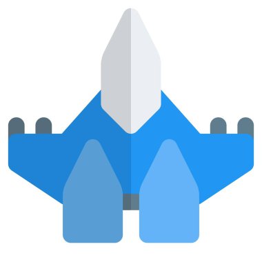 Jet motorlu uçak ya da savaş uçağı.