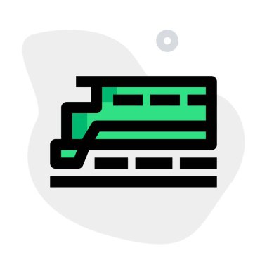 Dağ treni tepe bölgesindeki banliyö hattında.