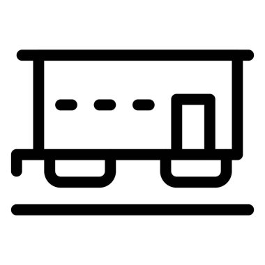 Tren vagonu mal ve nakliyat taşıyor.