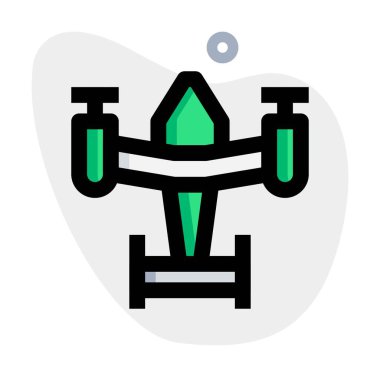 Ağır kaldırmak için kullanılan üç pervaneli uçak..