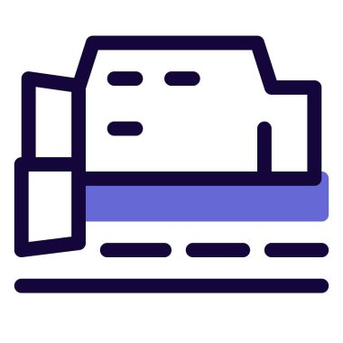 Demiryollarından kar temizleme aracı.