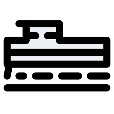 Tren vagonu simgesi, vektör illüstrasyonu 