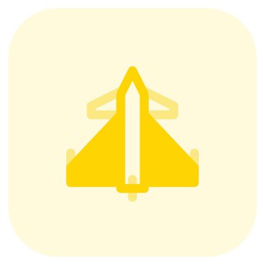 Sabit kanatlı bir savaş uçağı..