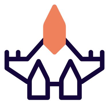 Jet motorlu uçak ya da savaş uçağı.