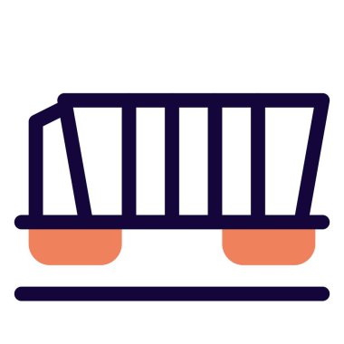 Mallar tren vagonunda taşınıyor.