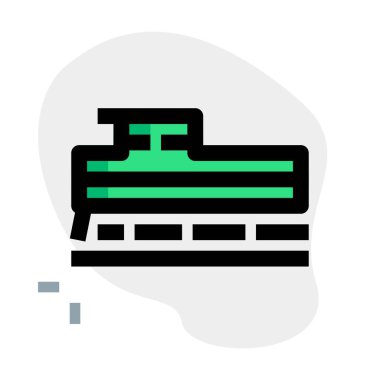 Buharlı lokomotifli klasik dağ treni.