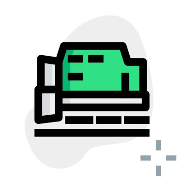 Demiryollarından kar temizleme aracı.