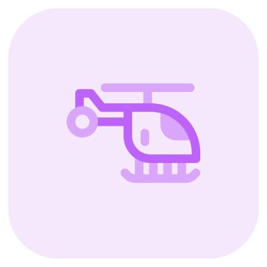 Helikopter pervane donanımlı bir uçan makine..