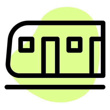 Metro treni, yüzeyin altından geçiyor..