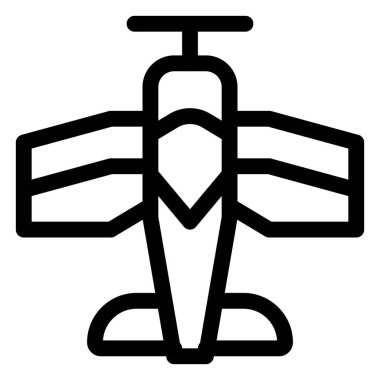 Çift kanatlı, eski model bir uçak..