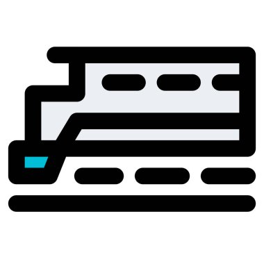 Tren vagonu simgesi, vektör illüstrasyonu 