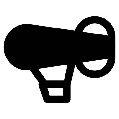 Şehirlerarası yolculuk için hafif sıcak hava gemisi.