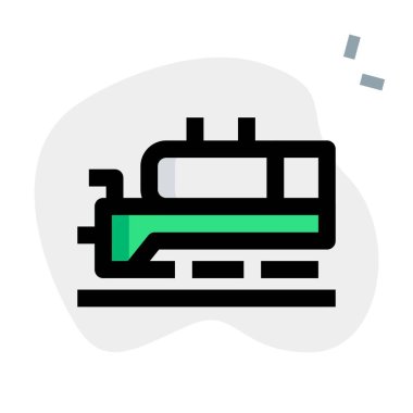 Buharla çalışan antika bir tren..