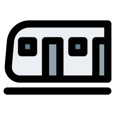 Metro treni, yüzeyin altından geçiyor..