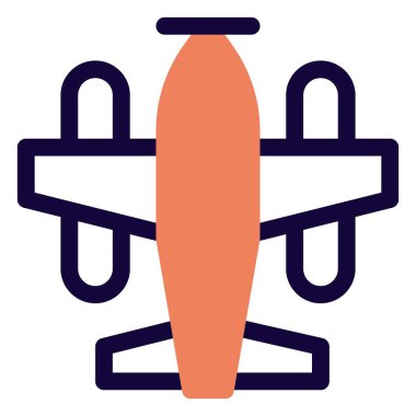 Kişisel kullanım için küçük retro uçak.