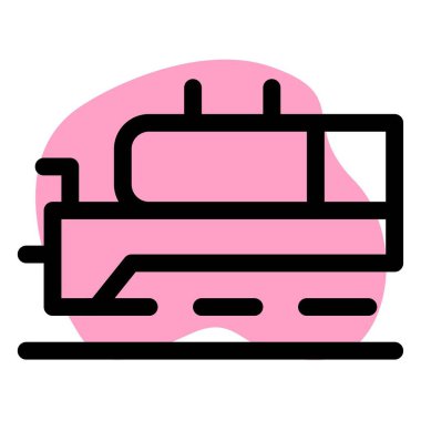 Buharla çalışan antika bir tren..