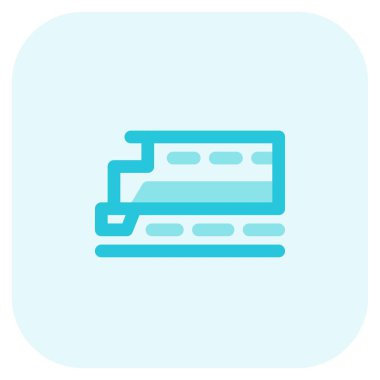 Dağ treni tepe bölgesindeki banliyö hattında.