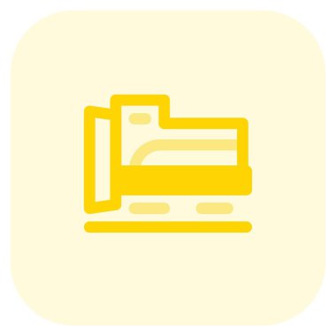 Yuvarlak bıçaklı kar küreme treni.