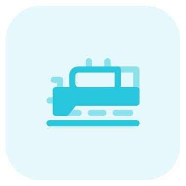 Buharla çalışan antika bir tren..