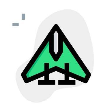 Çift motorlu bir savaş uçağı..