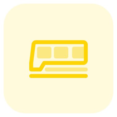 Tramvay, bir tren vagonu tramvay raylarında seyahat eder..