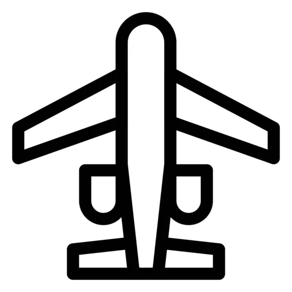 Avião Passageiros Pronto Para Descolar —  Vetores de Stock