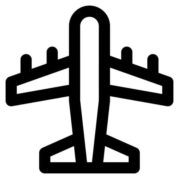 Samolot Pasażerski Nowoczesny Pojazd Transportowy — Wektor stockowy