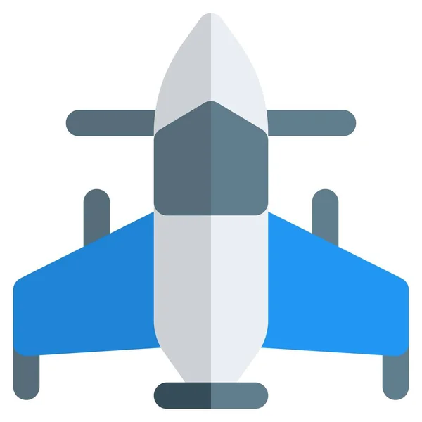 Αεροπλάνο Gyrocopter Μπροστινή Αεροναυτική — Διανυσματικό Αρχείο
