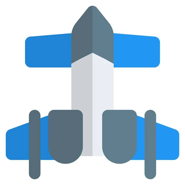 ビジネスに使用される民間の双発航空機 — ストックベクタ