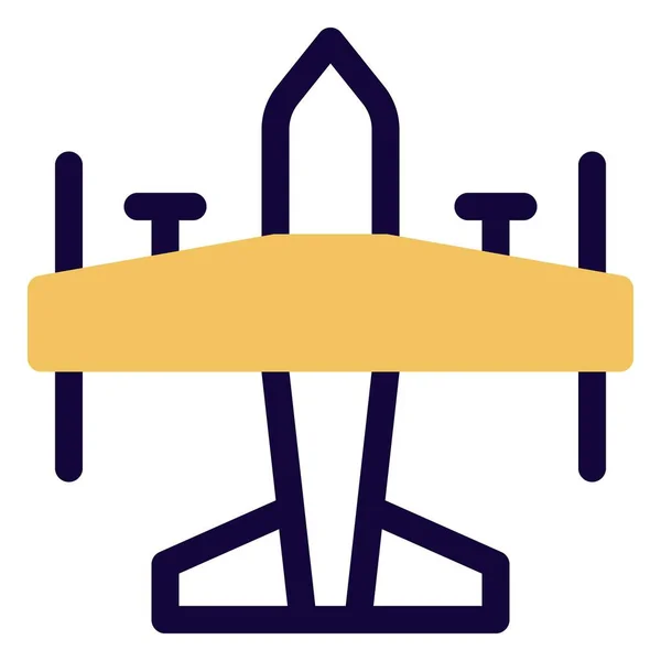 Deniz Uçağı Güçlü Bir Sabit Kanatlı Uçak — Stok Vektör