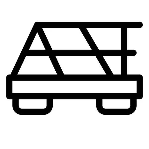 Godstransport Med Jernbanevogn – stockvektor