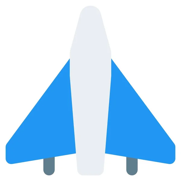 固定翼 ジェット推進機 — ストックベクタ
